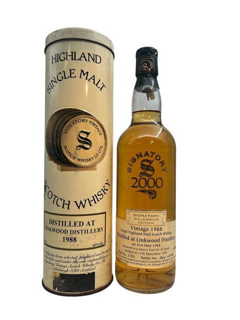 Linkwood Signatory 1988 Whisky Bott. 542 – bottle