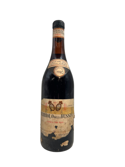 Nebbiolo Aldo Conterno 1980 bad label – bottle