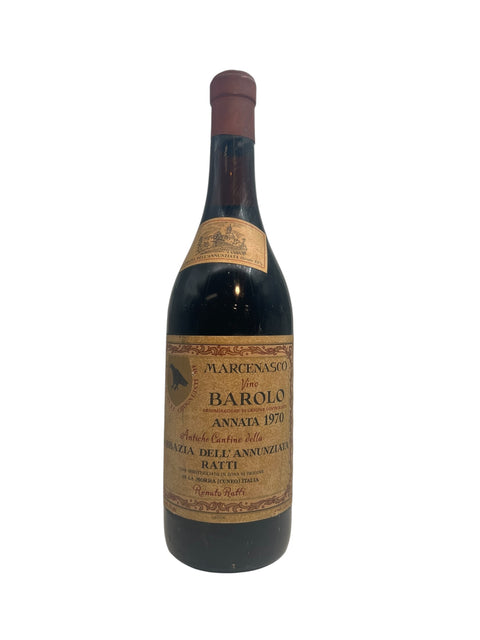 Marcenasco Renato Ratti 1970 Barolo – bottle
