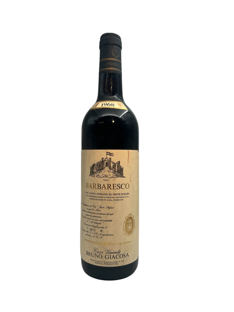 Barbaresco Bruno Giacosa 1968 – bottle
