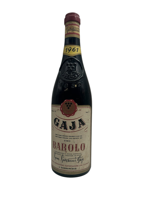 Barolo Gaja 1961 – bottle