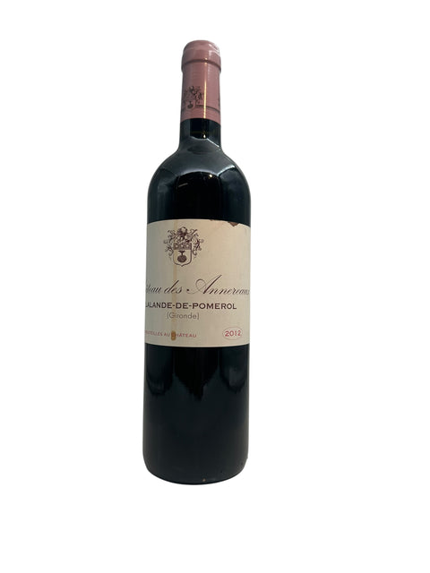 Château des Annereaux 2012 – bottle