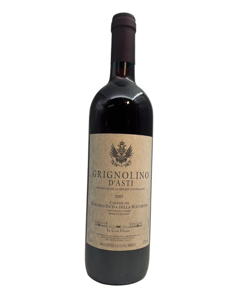 Grignolino d'Asti 2003 Marchesi Incisa – bottle