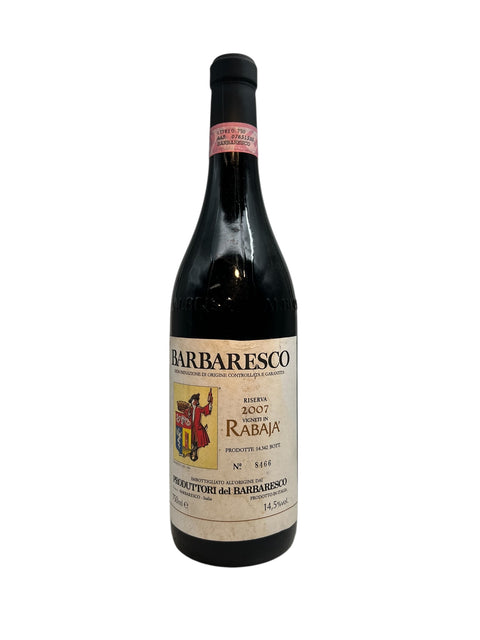 Produttori del Barbaresco 2007 Rabaja Riserva – bottle