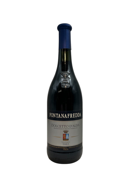 Dolcetto d'Alba Fontanafredda 2003 red wine – bottle