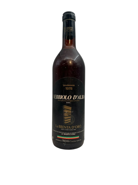 Nebbiolo d'Alba La Brenta d'Oro 1978 – bottle