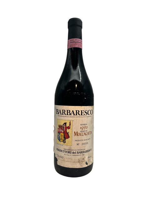 Barbaresco Produttori 1990 Maccagatta Riserva bad label – bottle