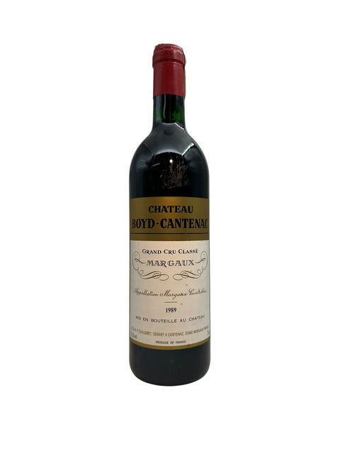 Margaux Boyd-Cantenac 1989 Grand Cru Classé – bottle