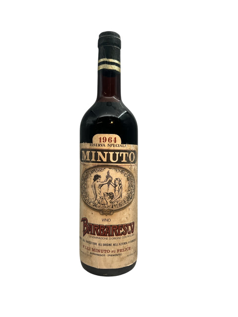 Barbaresco Minuto 1964 Riserva Speciale – bottle