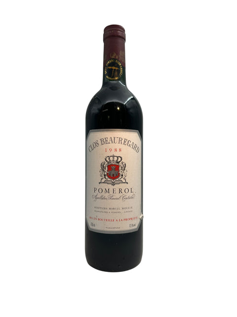 Pomerol Heritiers Moueix 1988 Clos Beauregard – bottle