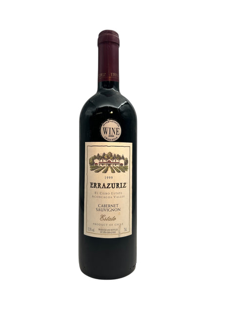 Errazuriz Cabernet Sauvignon 1999 – bottle