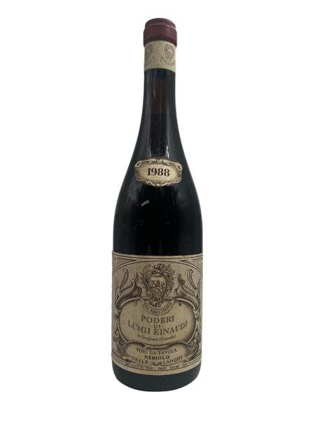 Nebbiolo delle Langhe Luigi Einaudi 1988 – bottle