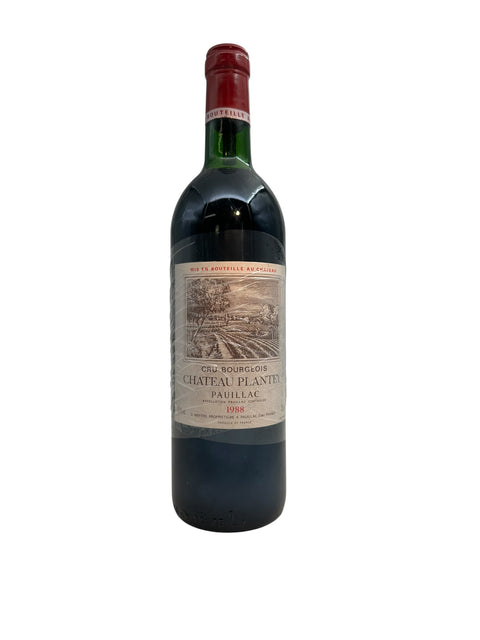 Chateau Plantey 1988 Pauillac – bottle