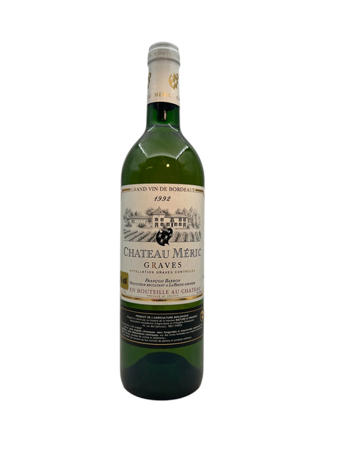 Chateau Meric Graves 1992 white wine – bottle