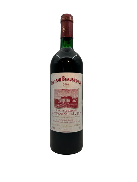 Chateau Beauséjour 2004 Saint-Émilion – bottle