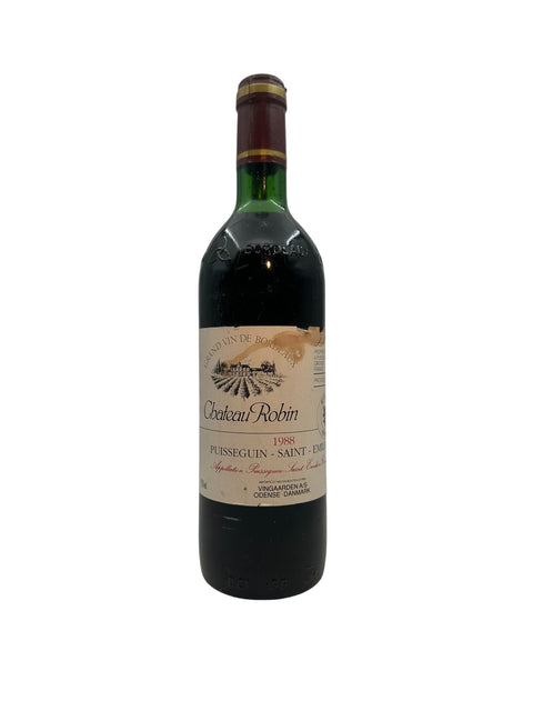 Puisseguin Saint-Émilion Chateau Robin 1988 – bottle