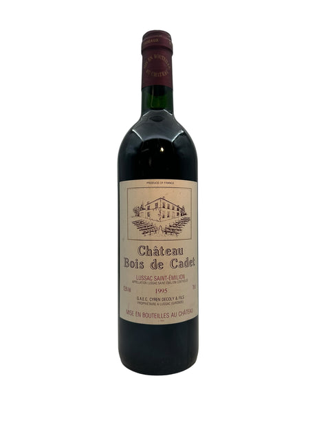 Château Bois de Cadet 1995 – bottle