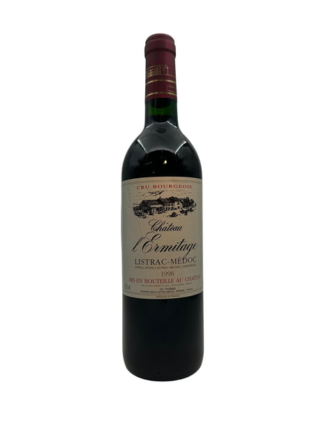 Château l'Ermitage 1998 from Bordeaux – bottle