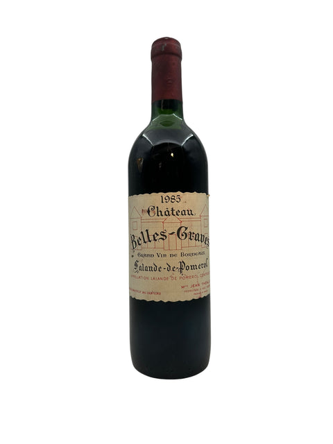 Château Belles-Graves Lalande de Pomerol 1985 – bottle