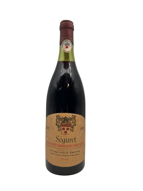 Séguret Jean-Pierre Brotte 1983 – bottle