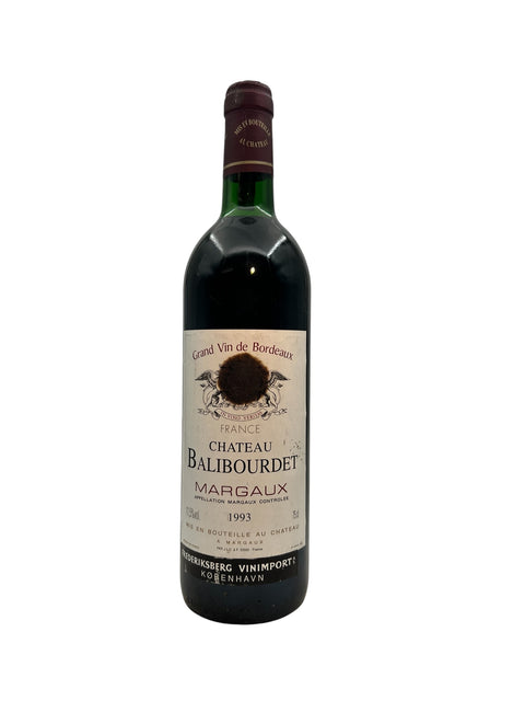 Margaux Balibourdet 1993 – bottle