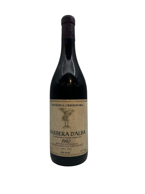 Barbera d'Alba 1990 San Michele – bottle
