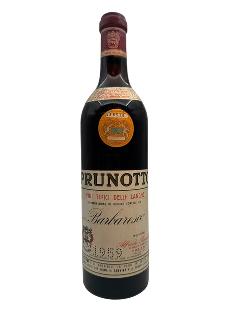 Barbaresco Prunotto 1959 – bottle