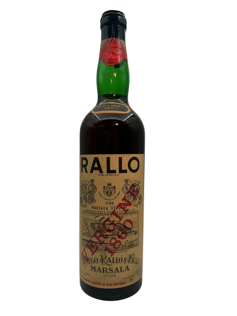 Marsala Vergine Diego Rallo year 1860 (bottled in 1973) – bottle
