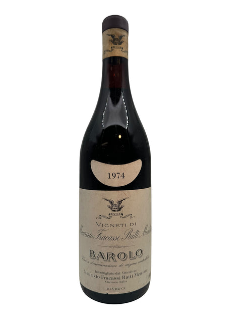 Barolo Maurizio Fracassi Rati Mentone 1974 – bottle