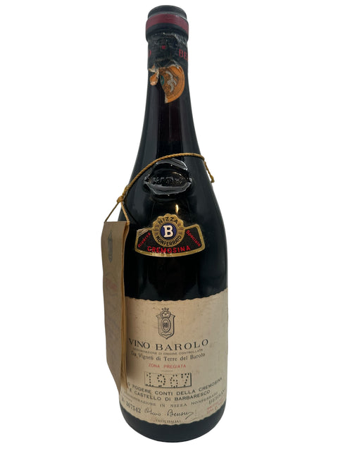 Vino Barolo Conti 1967 – bottle