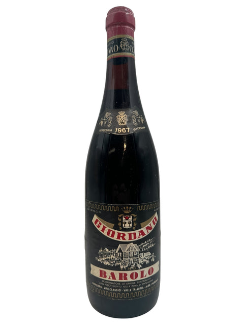 Barolo Giordano 1967 – bottle
