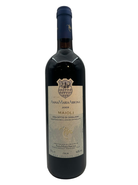 Maioli Anna Maria Abbona 2003 – bottle