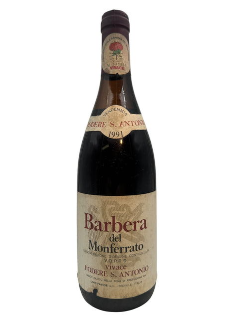 Barbera del Monferrato 1991 Podere S. Antonio – bottle