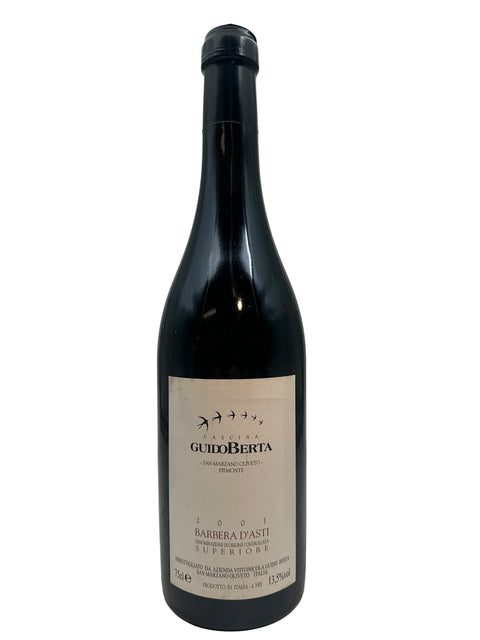 Barbera d'Asti Guido Berta 2001 – bottle
