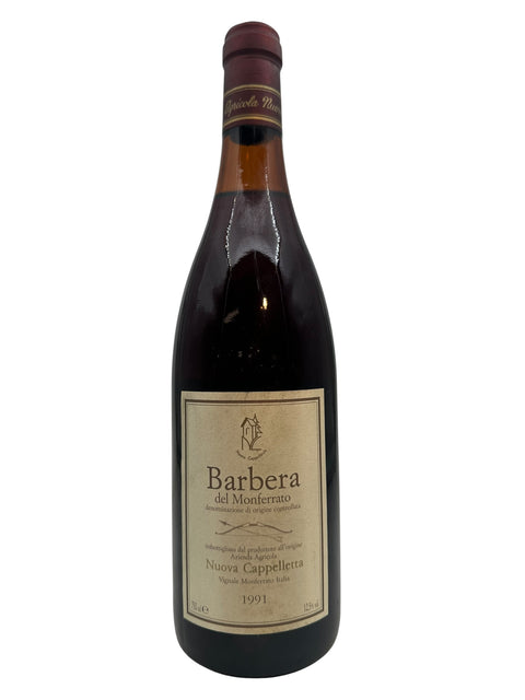 Barbera del Monferrato Nuova Cappelletta 1991 – bottle
