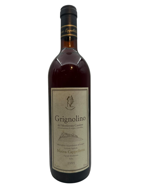 Grignolino Nuova Cappelletta 1991 – bottle