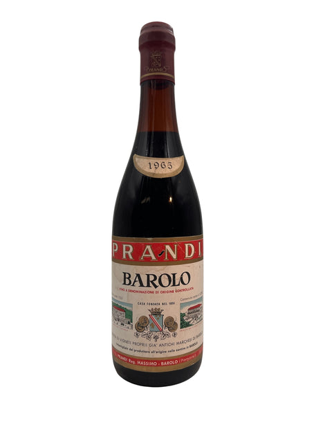 Barolo Prandi 1965 – bottle