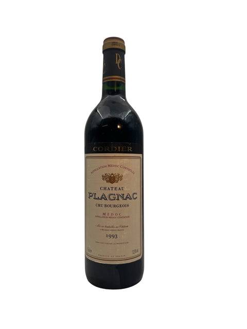 Plagnac Cordier 1993 – bottle