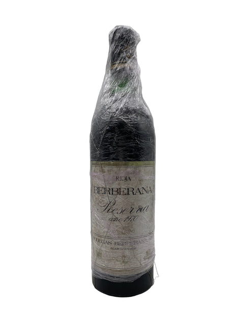Rioja Berberana 1970 Reserva – bottle