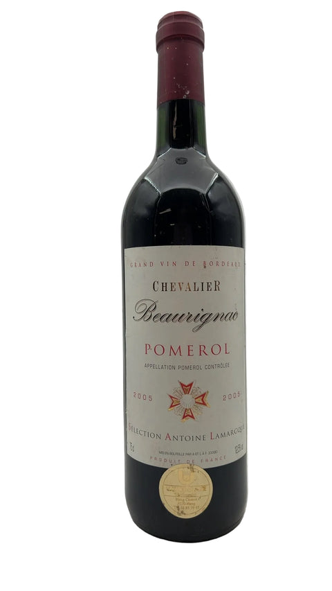 Pomerol Chevalier Beaurignac 2005 – bottle